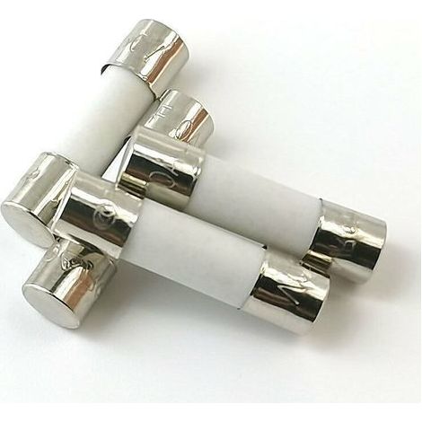 Fusibles temporisés céramique 10 A – 250 V CA, format 5 × 20 mm, lot de 10 pièces pour protection électrique fiable (1/4)