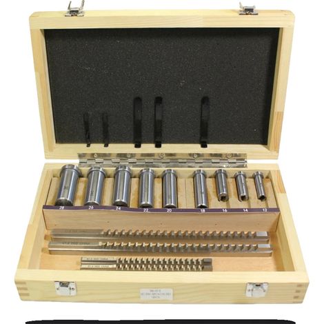 Set di frese per scanalature, 18 pezzi, acciaio rapido, misure: da 4 mm a 8 mm, lunghezza di taglio: da 19/64 a 25/64 pollici, larghezza della scanalatura: da 4,01 a 8,01 mm (1/5)