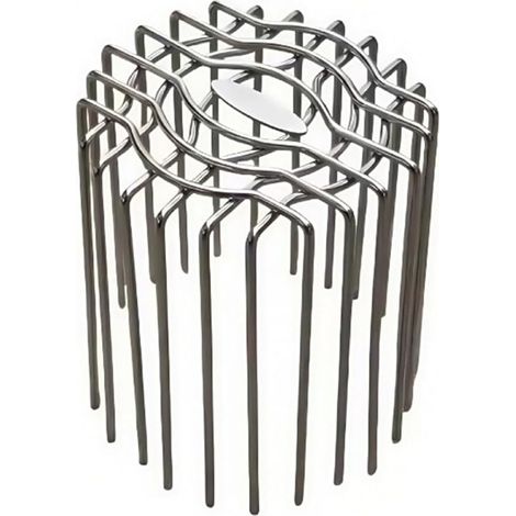 Couvercles de drainage de toit et de balcon en acier inoxydable 304 pour gouttière, protection de débit d'eau de pluie à grand déplacement pour systèmes de drainage de jardin extérieur (110 mm) (1/5)