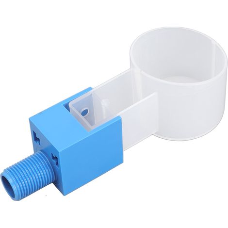 Vanne de contrôle de niveau d'eau ABS à filetage extérieur G1/2 avec flotteur automatique pour entrée d'eau supérieure de réservoir. (1/5)