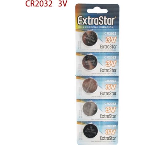 Batterie A Bottone Cr2032 3V Litio Conf. 5Pz