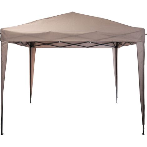 Faltbares Partyzelt 3x3x2,5m Farbe taupe fe7000400