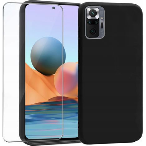 Schlanke, matte Hülle für XIAOMI REDMI NOTE 10 PRO + 9H Glas (1/5)