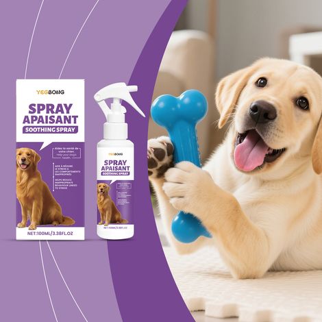 Gentle dog grooming spray with refreshing ingredients to soothe pet discomfort. External grooming spray - 100ml (1/5)