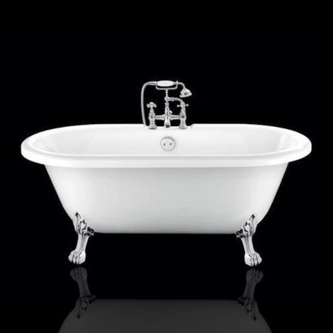 Freistehende Badewanne CHELSEA Löwenfüße CHROM 154