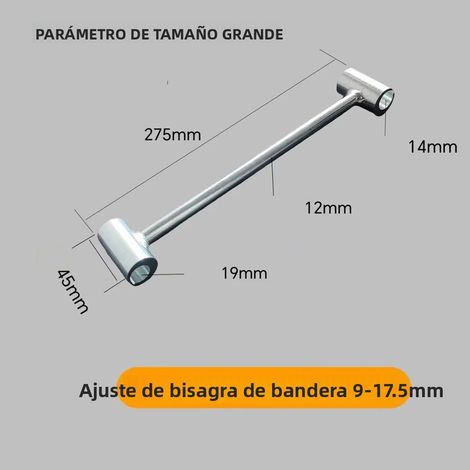 Clé réglable pour joint de porte (9-17,5 mm), outil de réparation de joint de porte, en acier inoxydable. (1/5)