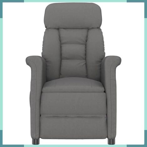 348409 Chaise de massage Gris foncé 70.5 x 96.5 x 95 cm Polyester (1/5)