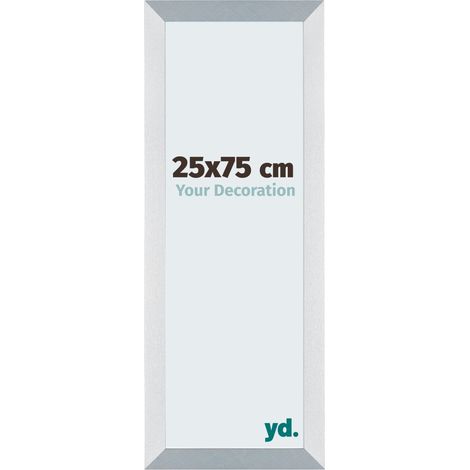 yd. - Cadre photo 25x75 - Aluminium Brosse - MDF - Mura