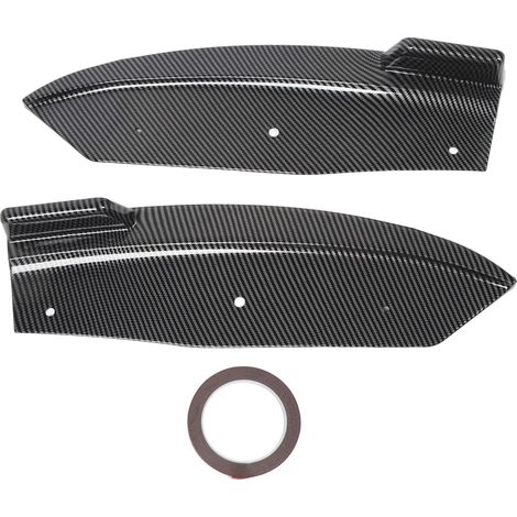 2 pièces aileron de lèvre de pare-chocs arrière séparateur de diffuseur de menton inférieur léger aérodynamique pour X4 G02 M-Sport 2018 à 2021 Style en Fiber de carbone (1/5)