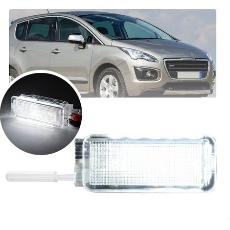lampe led pour boîte à gants et coffre compatible peugeot 206 207 3008 citroën c3 c5 c6
