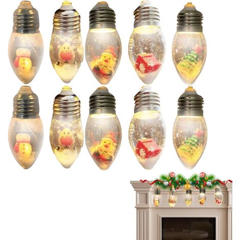 Decorazione natalizia vintage a batteria per interni. (1/5)