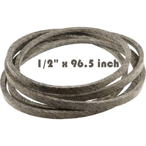 Courroie d'entraînement de transmission de lames de plate-forme de coupe de tracteur de tondeuse à gazon pour CUB Cadet 954-04060, 954-04060A, 954-04060B 1/2"x 96.5" Fabriqué en Kevlar (1/5)