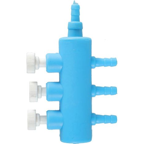 Contrôle de débit d'air pour aquarium (2/3/4/5/6 voies séparées) 3 têtes (1/4)