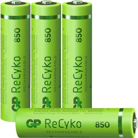 GP GPRCK85AAA615C4 Pile rechargeable LR3 (AAA) NiMH 850 mAh 1.2 V 4 pc(s) A691772 (1/4)