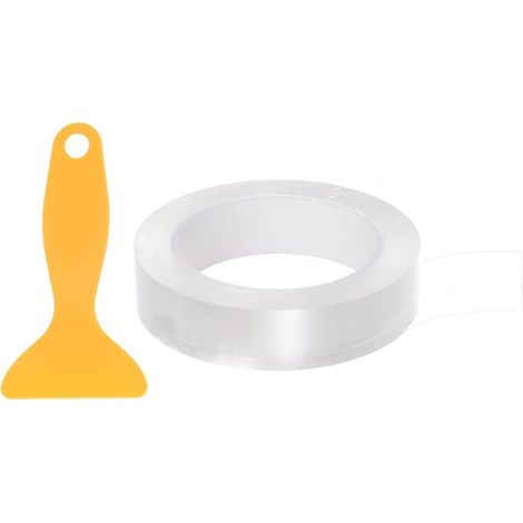 Bande adhésive d'étanchéité transparente 1 po x 33 pi pour toilettes et douche (1/5)