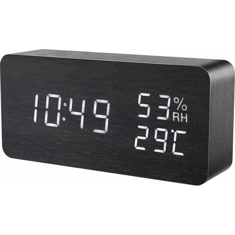 Réveil numérique LED Noir (1/5)