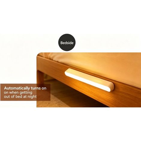 Applique murale blanche 10 W pour salle de bain - 26,5 cm, lumière chaude (4000 K) - Éclairage pour miroir - Convient aux cabines d'essayage (1/5)