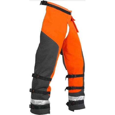Pantalon de sécurité Technique for tronçonneuse, Pantalon de Coupe du Bois en Tissu, jambières de Protection Anti-Coupure for tronçonneuse, Usage forestier(Medium) (1/4)