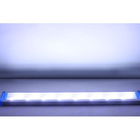 Lampe LED pour Aquarium Ultra Mince - 38 cm, 4 Rangs de LEDs Blanc - Éclairage pour Plantes Aquatiques et Base d'Aquarium (1/4)