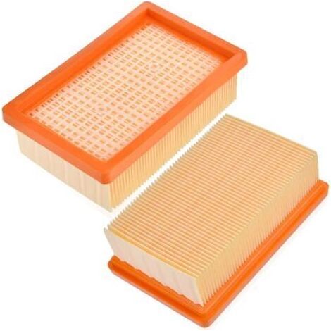 Rebirthcare Flachplissierfilter (2er-Pack) für Körcher Staubsauger 2.863-005.0 – Körcher WD4, WD5, WD6, MV4, MV5, MV6 – Ersatz für Körcher Staubsauger (1/4)