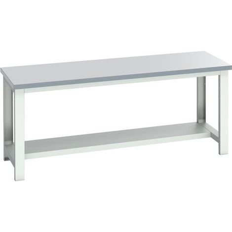Bott 41003662.16V Cubio Bench with Half Shelf, ESD Laminate Clad Top 2000 x 750mm