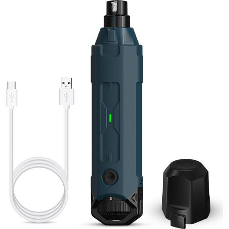 Lime à Ongles pour Chien à 6 Vitesses – Le Plus Récent Broyeur à Ongles pour Animaux de Compagnie Amélioré, Super Silencieux, Rechargeable, électrique pour Chien…