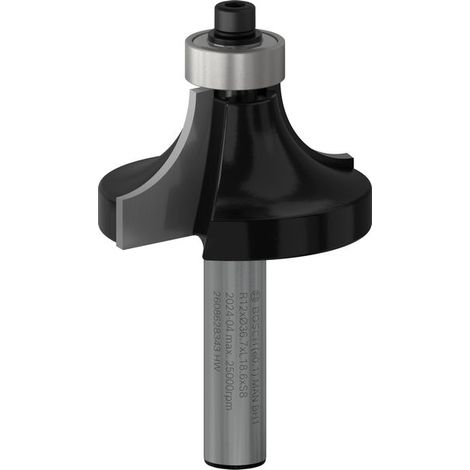 Bosch Accessories 2608628343 Abrundfräser Hartmetall Länge 60 mm Schaftdurchmesser 8 mm