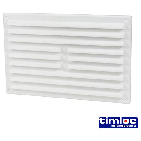 Timloc Louvre Grille Vent White - 242 x 165mm