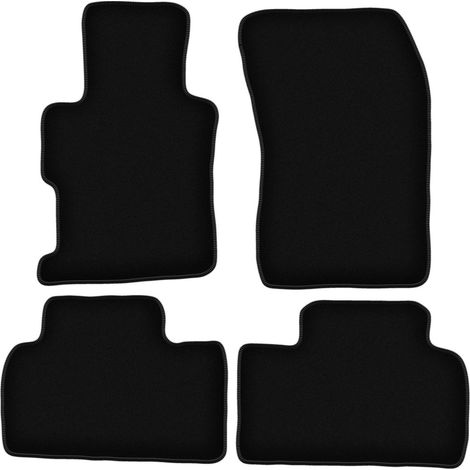 Tappetini BASIC in velluto nero per: Honda Civic IX berlina (2011-2016) (1/5)