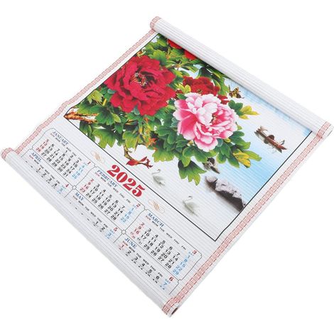 Calendario da parete, effetto rattan, design a serpente, pratico calendario per ufficio e casa per segnare eventi e decorare il tuo spazio (1/5)