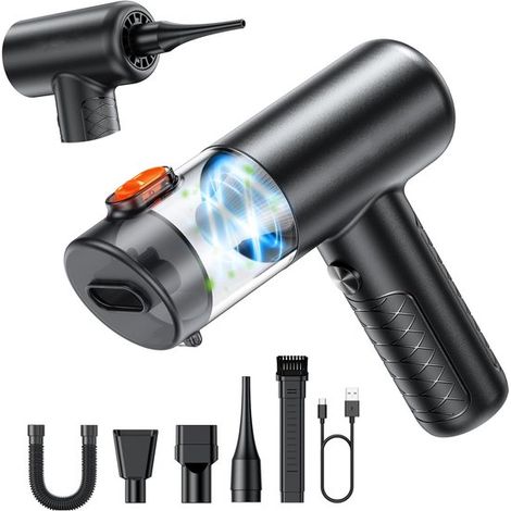 Staubsauger Akku Staubsauger Handstaubsauger Wiederaufladbarer Handstaubsauger Autostaubsauger 4 in 1 Mini Staubsauger mit Gebläse Mit 28.000 Pa (1/5)