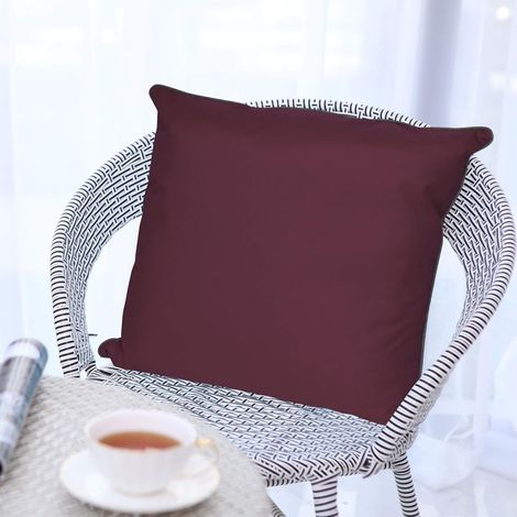 Set di 2 Federe Decorative Impermeabili Morbide Viola 60x60 cm (1/5)