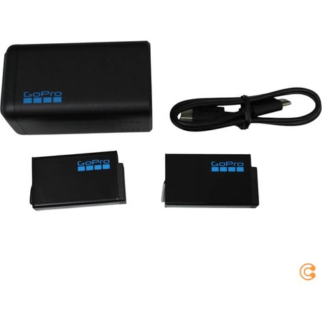 [NEUWERTIG] B-Ware Go Pro Ladegerät Akku Batterieladegerät Enduro Dual Charger Max2 Schwarz Usb C