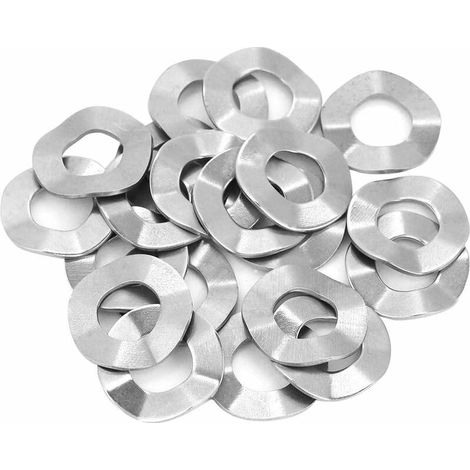 Rondelle ondulée, Rondelle à ressort en acier inoxydable M3, M4, M5, M6, M8, M10, M12, M14, M16, M20., (1/5)