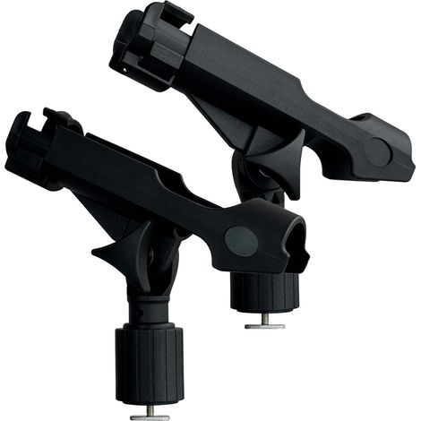 Lot de 2 supports de canne à pêche avec montage sur rail universel en forme de T pour kayak, canoë, bateau de pêche