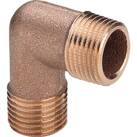 Équerre en bronze rouge 90 degrés type 3091 axa DN15 (1/2") (1/2)