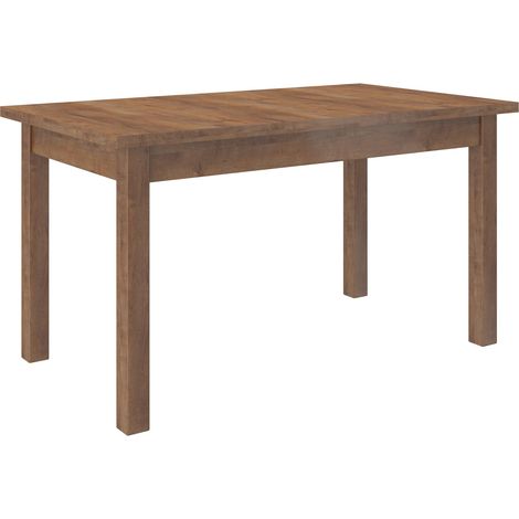 Table extensible 140-180cm en bois marron Komba (1/3)
