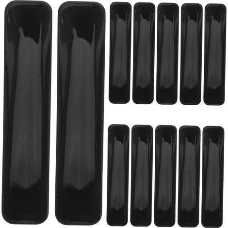 LIFKOME 20 Poignées adhésives pour portes et tiroirs, plastique noir (1/5)