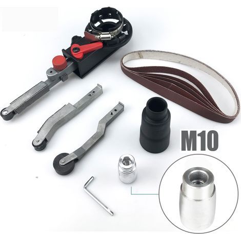 10 mm Accessoires pour meuleuse d'angle de 15 mm de large, polisseuse à bande pour ponceuse à bande (1/5)