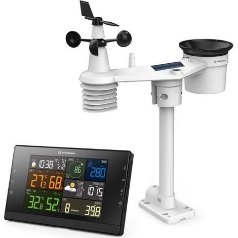 Station Météo Centre météorologique WiFi BRESSER Profi-WSC avec capteur 7 en 1 (1/5)