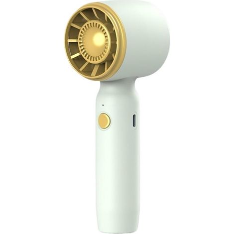 Ventilador portátil, ventilador eléctrico de bolsillo, ventilador personal para exteriores y oficina, recargable por USB, verde. (1/2)