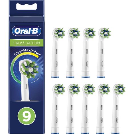 Oral-B CrossAction 80339536 cepillo de cabello 9 pieza(s) Blanco (1/4)