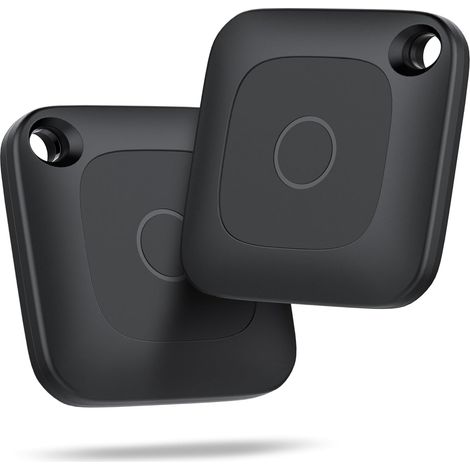 Tracker Bluetooth - Pour Clés Valises et Animaux - Compatible App Find My iOS - Bip Sonore 80-100 dB - Étanchéité IP67 - Pile Remplaçable CR2032 - 2 Pièces (1/5)