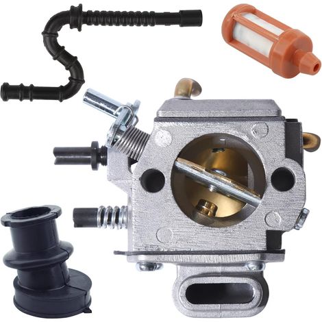 Carburateur, adapté pour Sthil Ms290 Ms310 Ms390 029 039 tronçonneuse, 11271200650 11273587703 11271412200 35000, carburateur tor (11271200650), tuyau (11273587703) (1/5)