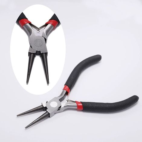 Pinces à bec rond, outils pour la création de bijoux en fil de fer, pinces à perles pour enrouler le fil, fabrication d'anneaux de jonction, accessoires de bijoux, loisirs créatifs-AquaForge