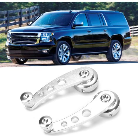 3-in-1 Fensterkurbelgriff aus Aluminiumlegierung, silberfarben, Set für Chevrolet, Autozubehör (1/5)
