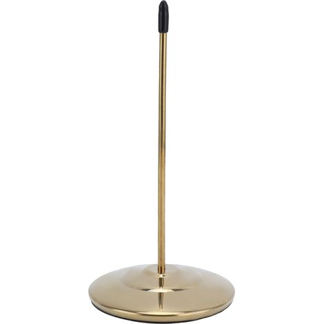 Receipt Bill Holder Thickened Stainless Steel Round Bottom Nonslip Ticket Spike for Restaurants Bars Kitchens(Golden Glossy Rod )