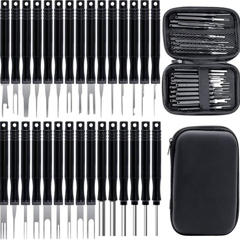 Kit Extracteur de Cosses 30 Pièces - Outil de Déverrouillage pour Câble Voiture, Terminal Éjecteur (1/5)