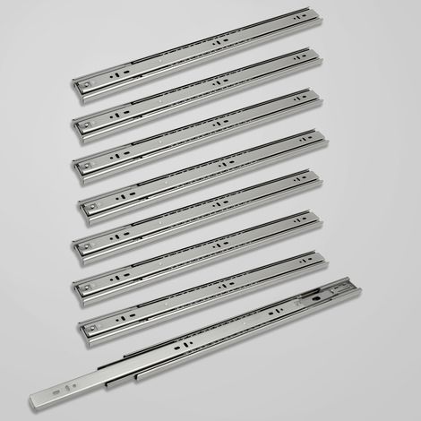 Wolketon 1-10 coppie Guide per cassetti. Guide per cassetti con cuscinetti a sfera Chiusura dolce e silenziosa. 35kg/45kg 500mm