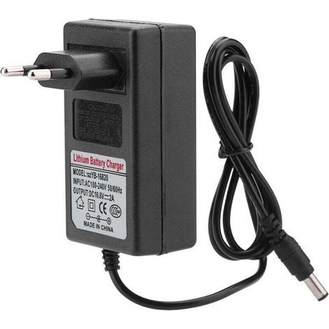 Alimentation de remplacement CA 100–240 V CC 16,8 V 2 A pour chargeur de batterie lithium-ion – Charge sécurisée dans l'UE (1/5)